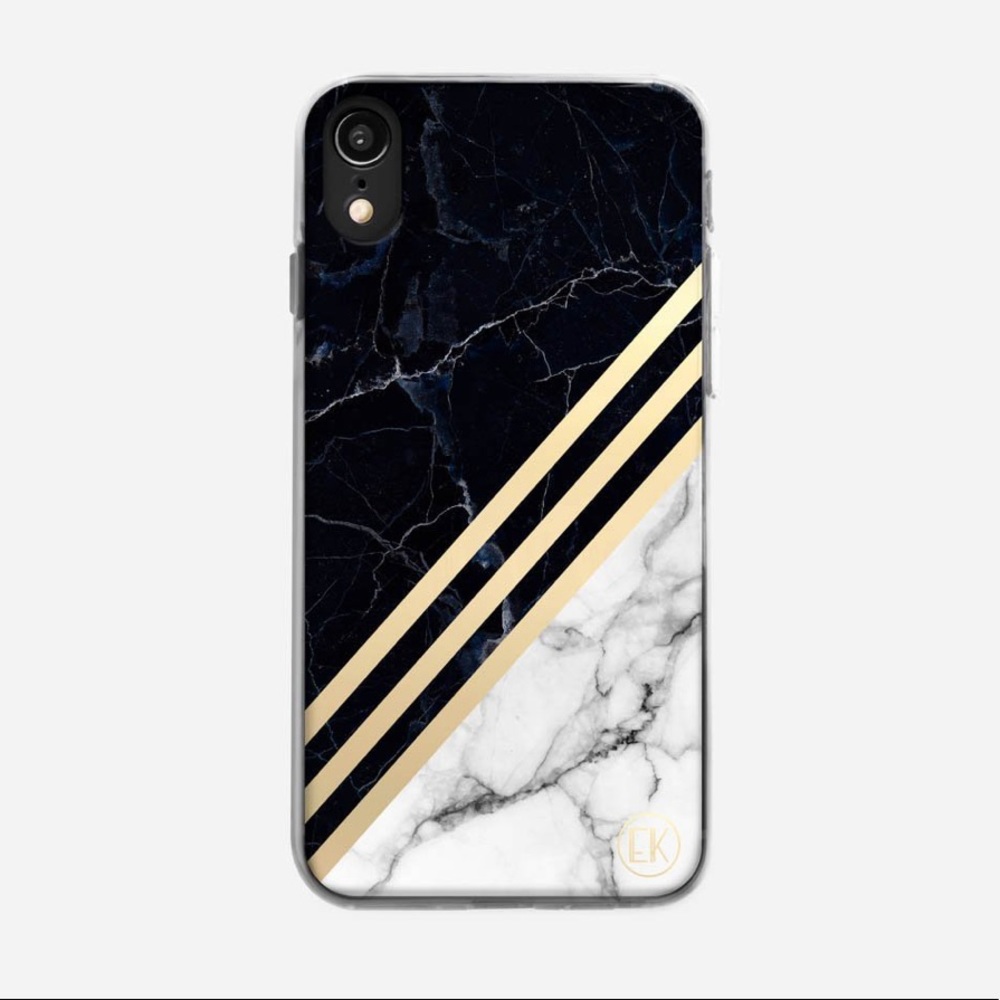 Everkin Black Gold and Marble iPhone case